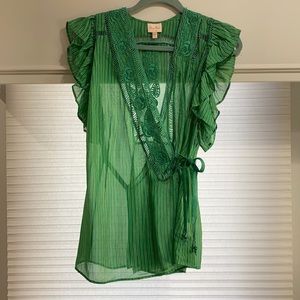 Gorgeous Anthropologie wrap top